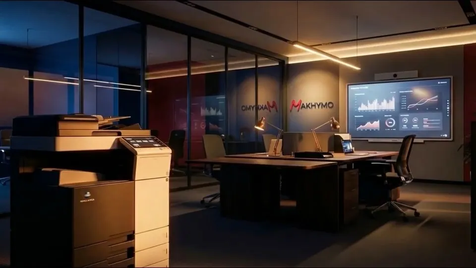 Un fotogramma del video aziendale realizzato per Makhymo da Scia Digital Studio