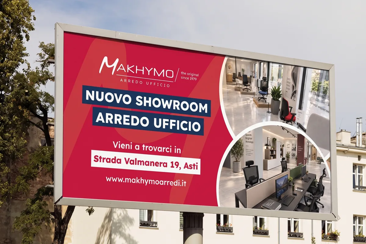 Makhymo, affissione 6x3 per l&rsquo;apertura dello showroom