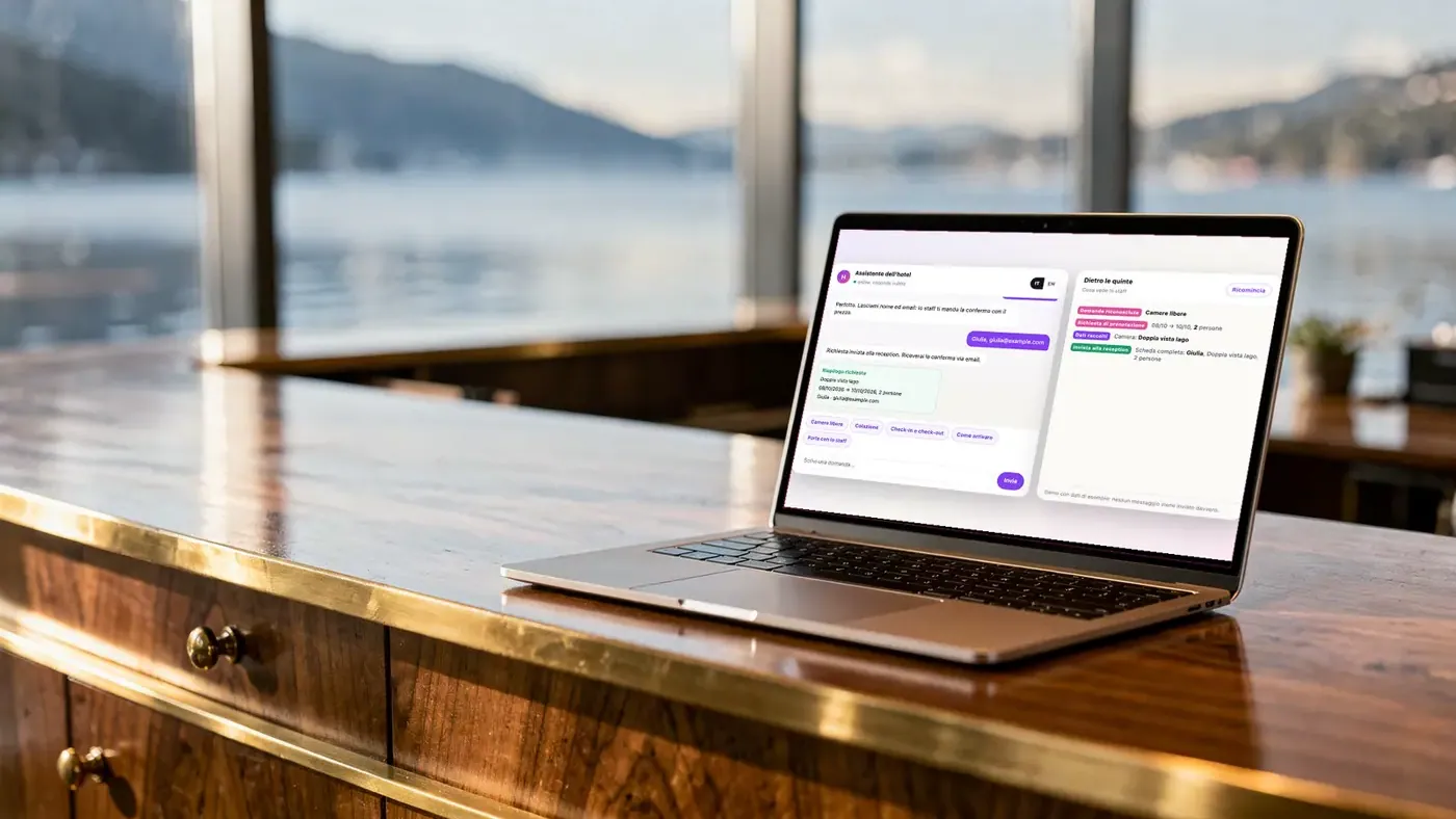 Chatbot AI per un hotel (demo), il progetto